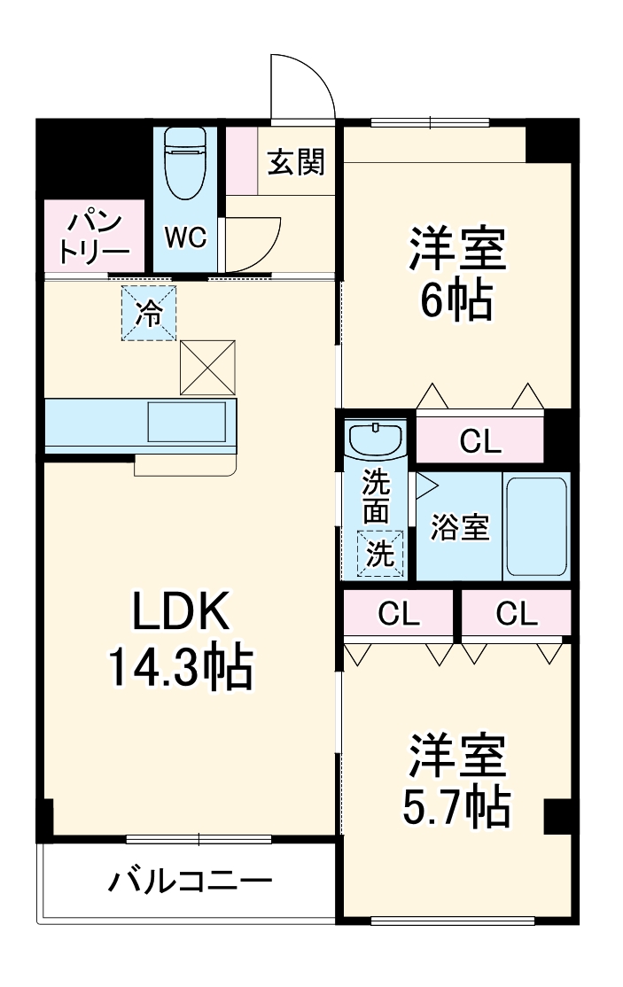 sunshine residenceの間取り