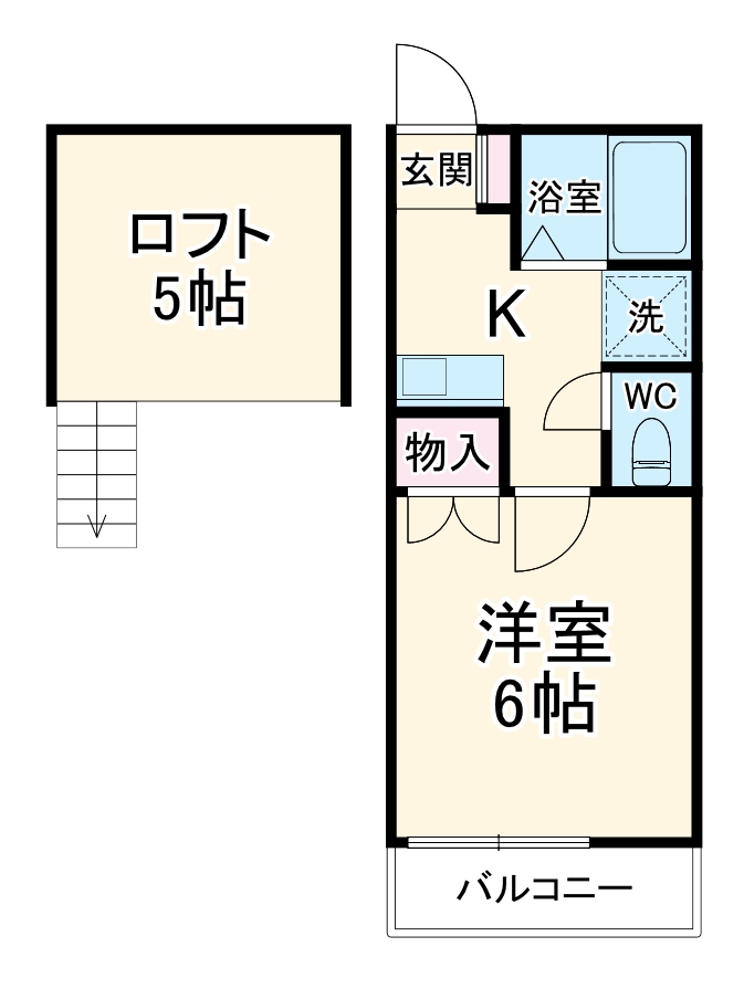 メゾンタチバナAの間取り