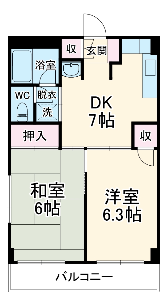 SKハイツの間取り
