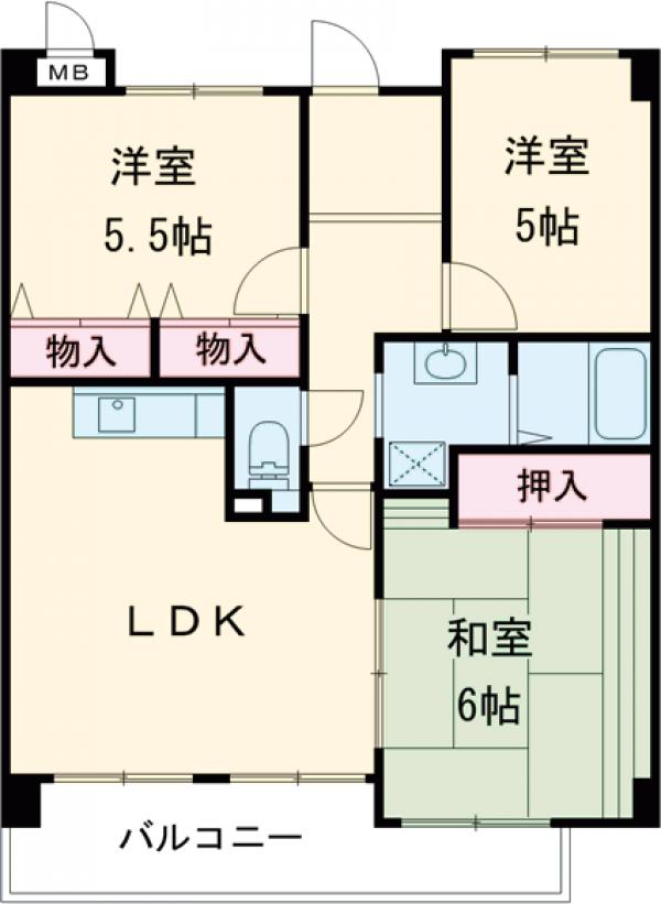 ミューズコートの間取り