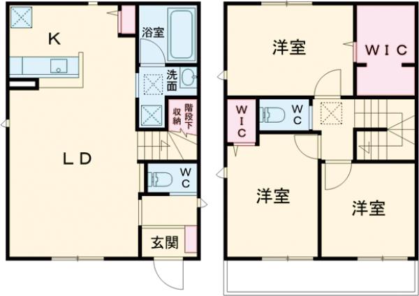 ソルコリーナ Dの間取り