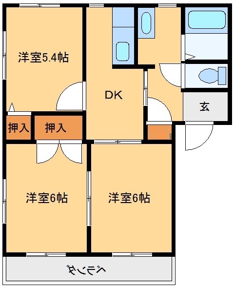 ラフィーネの間取り
