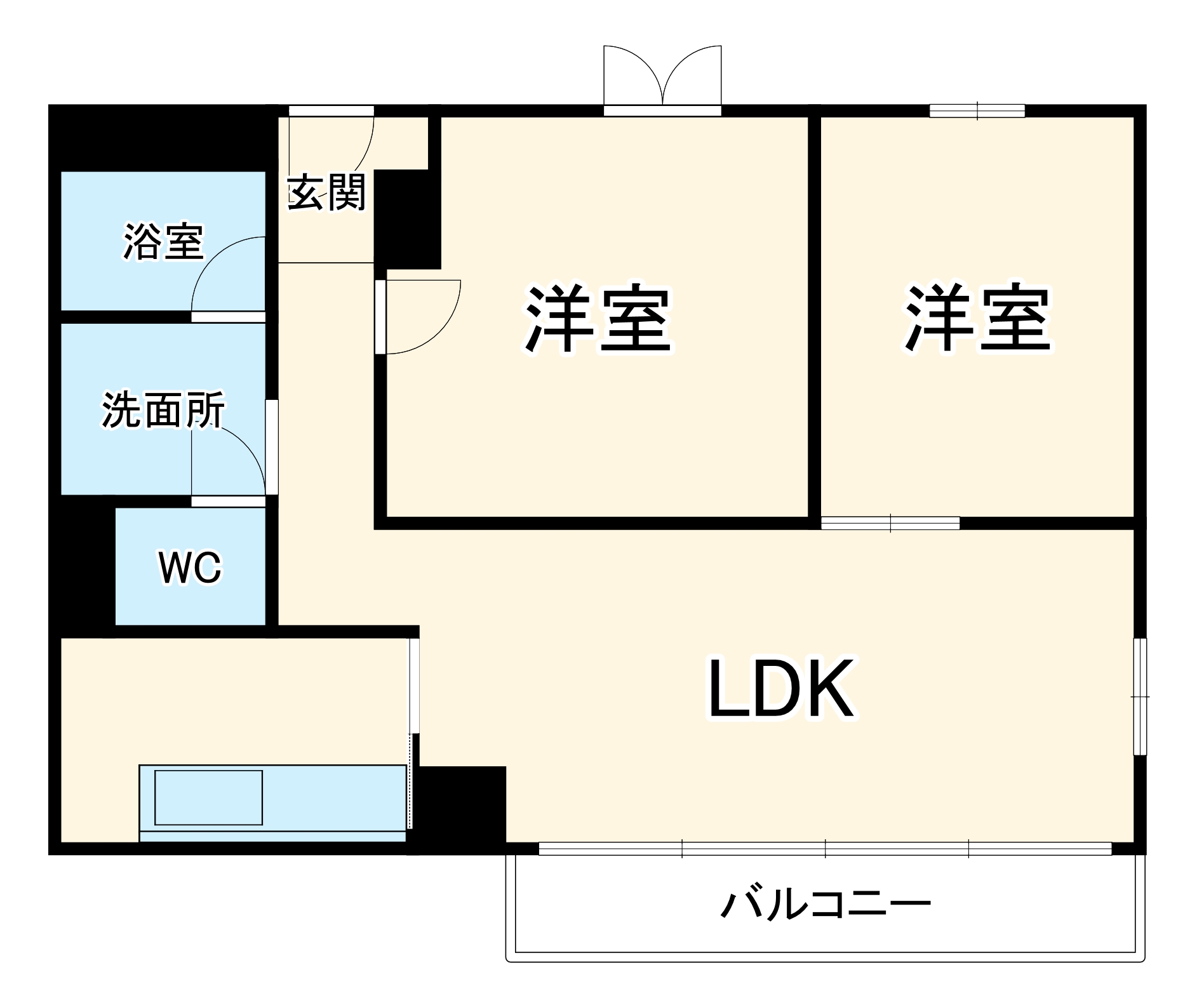 メゾンドール千里泉ヶ丘参号館の間取り