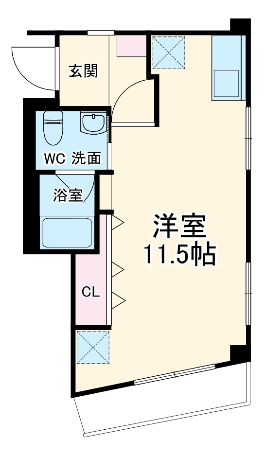 ＹＳコート・202号室の間取り
