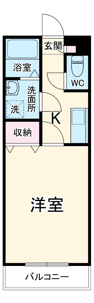 アンプルール ブワ フルールの間取り