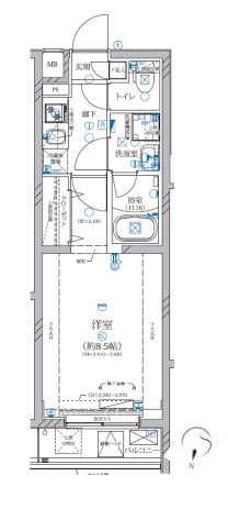 Alivis新江古田の間取り