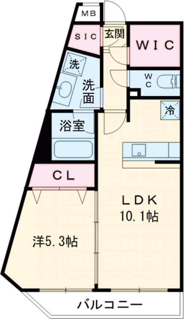 Alivis新江古田の間取り