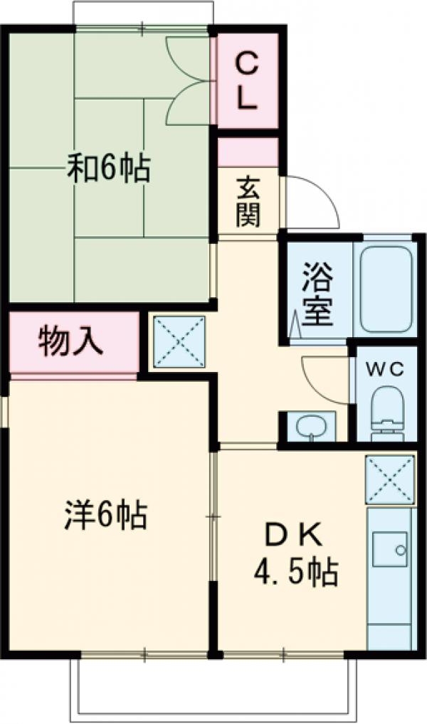 セジュール清水の間取り