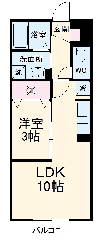 ソレイユ Cの間取り
