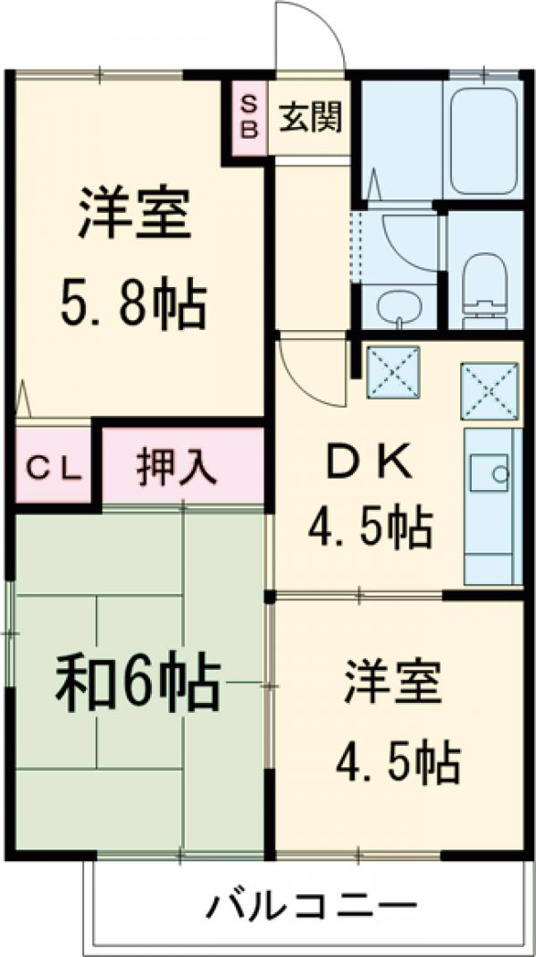 ライトコート国府台Ⅰの間取り