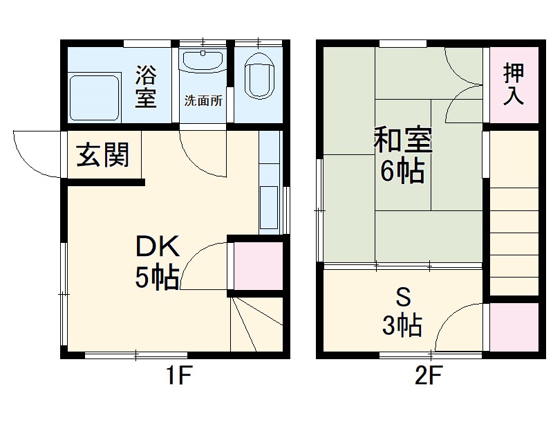 札場町貸家(西側)の間取り