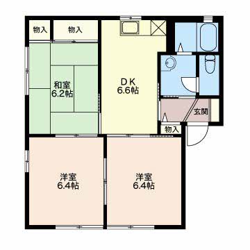 ジュネスドミールの間取り