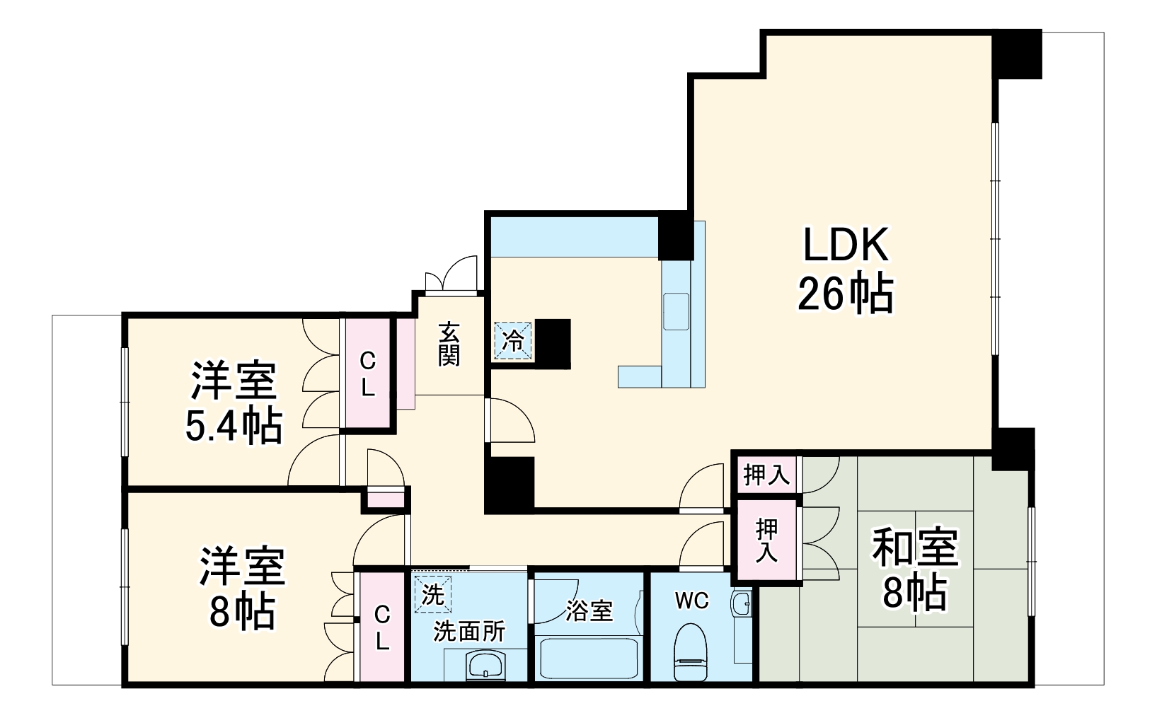 エルザ星ヶ丘の間取り