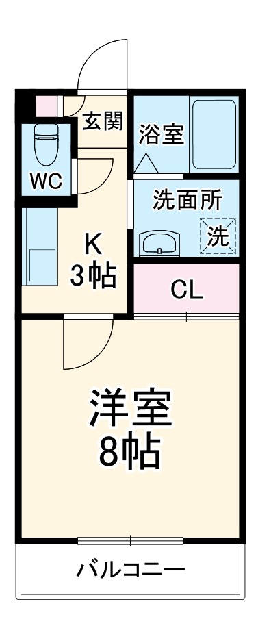 ミレージュABの間取り