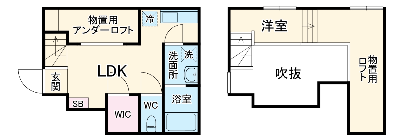 AX港楽の間取り