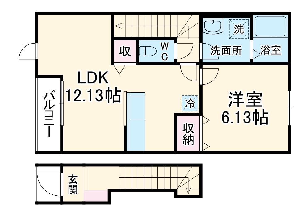 リーブルファイン草加青柳Ⅰの間取り