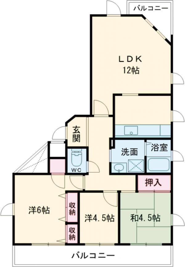 レジデンシア・フミの間取り