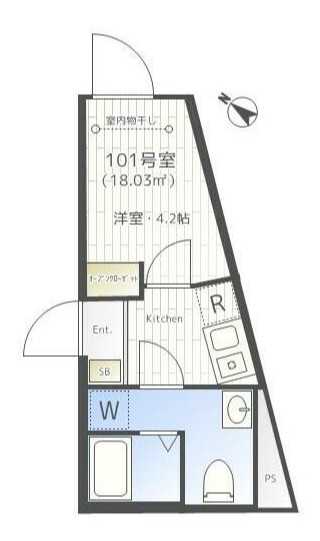 メゾンド町屋の間取り