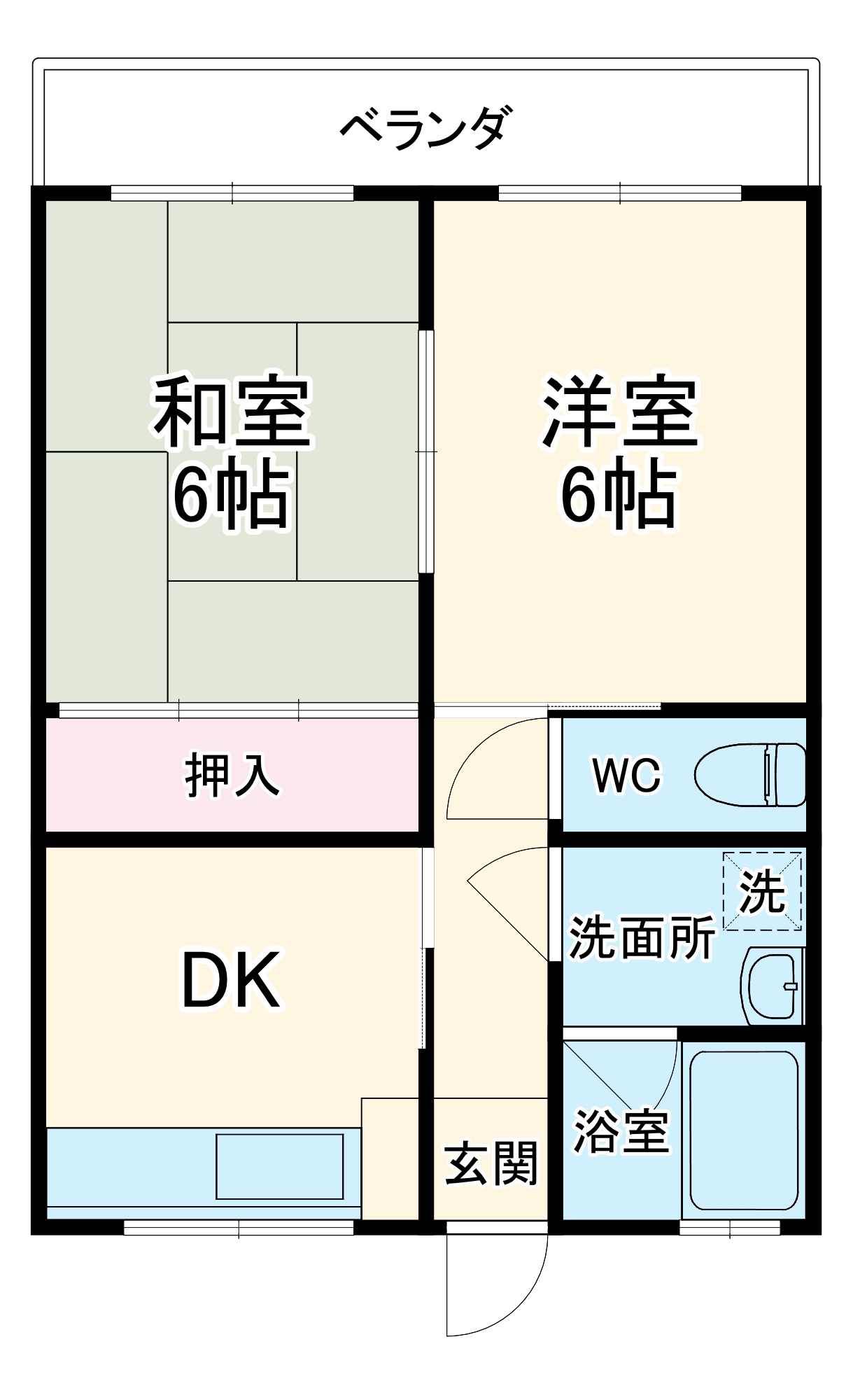 上田マンションの間取り