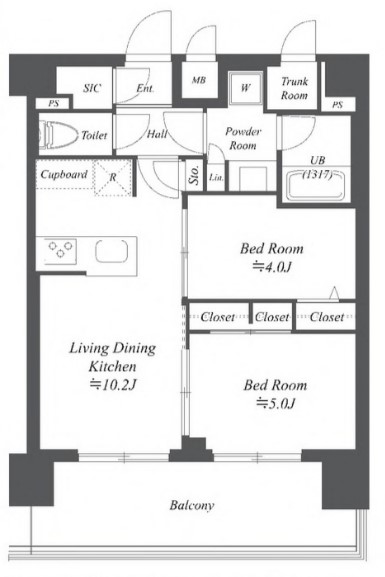 ディームス根岸の間取り