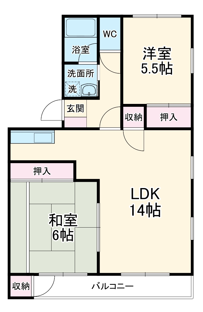 プレステージ高丘の間取り