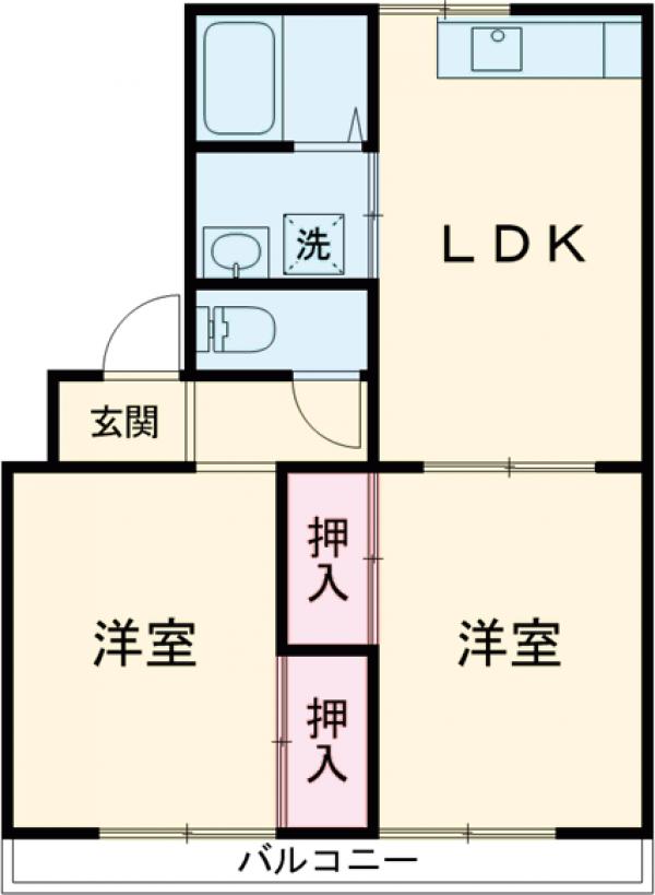 コンフレールみやこの間取り
