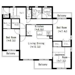 ラフィネメゾン瑞穂の間取り