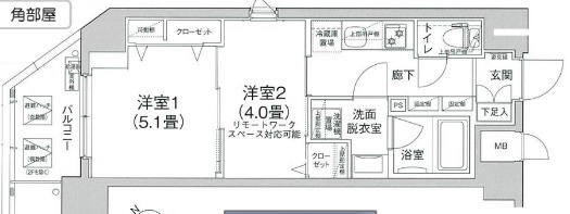 ティモーネグランデ町屋の間取り