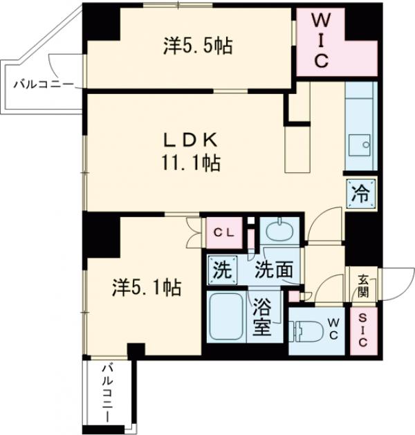 インプルーブ西日暮里の間取り