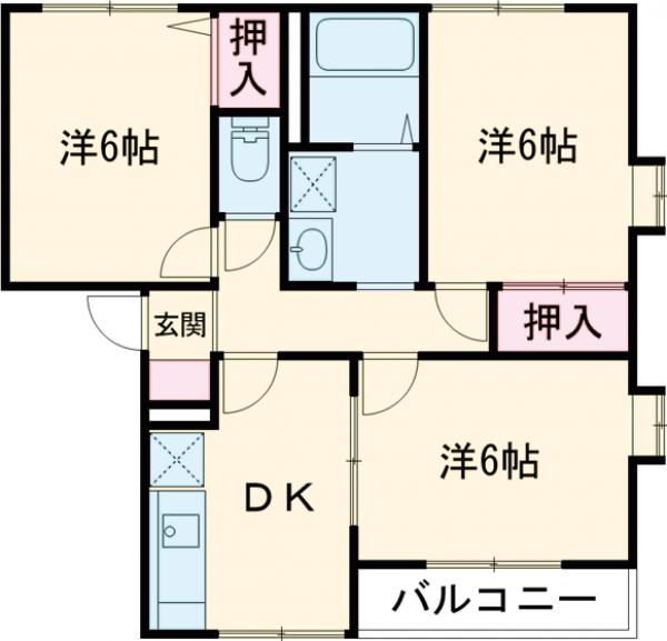 グランドール連取の間取り