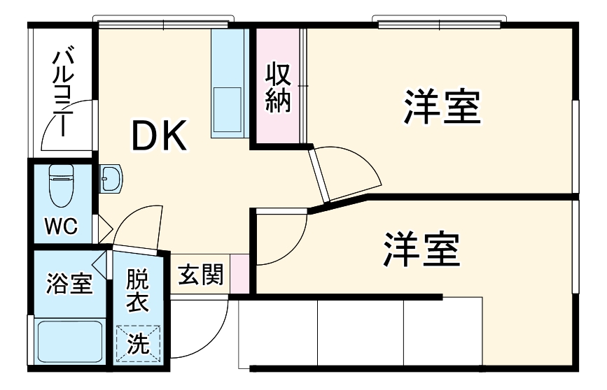 リヒトライフ侑里(武里)の間取り