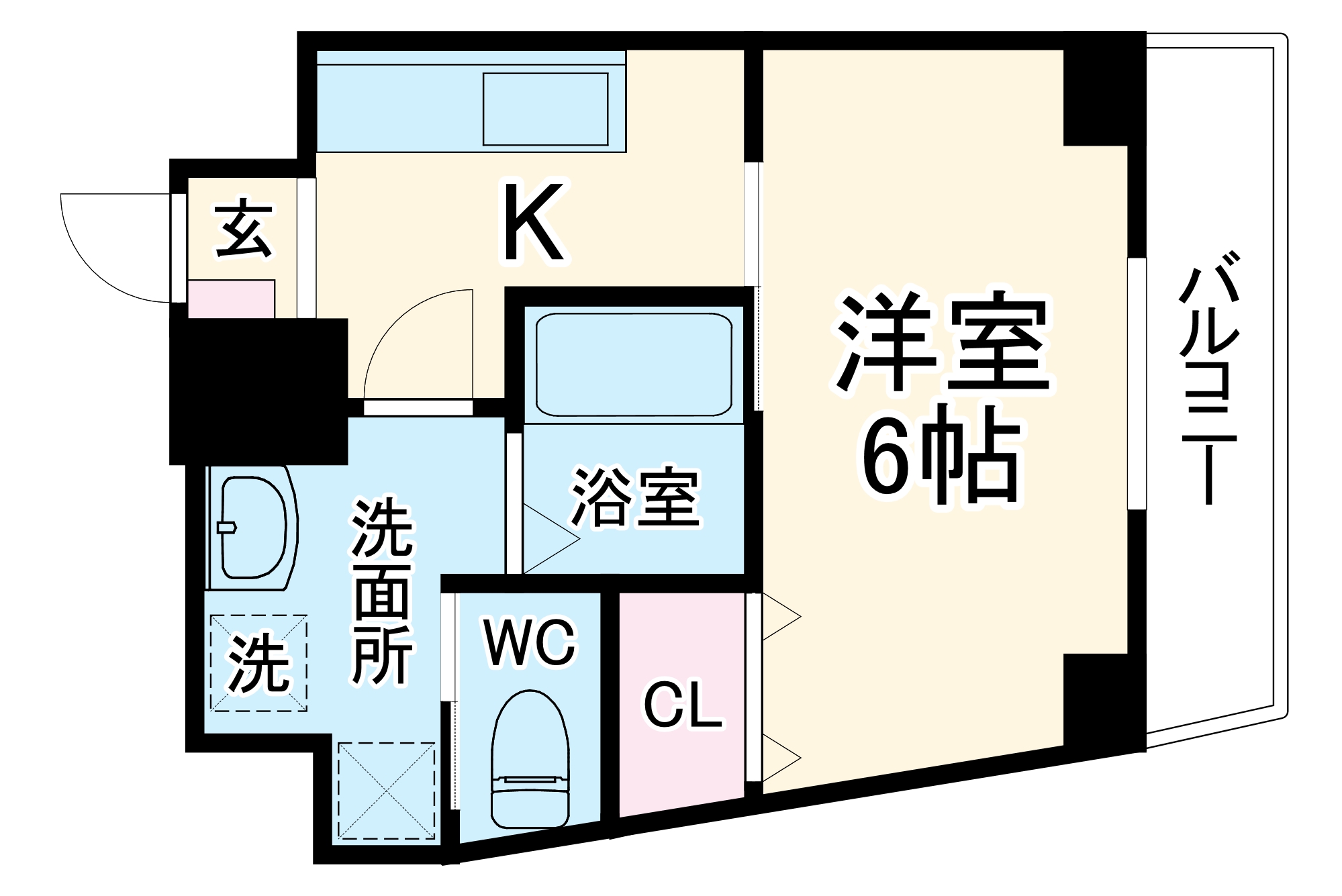 パウゼ西本町の間取り