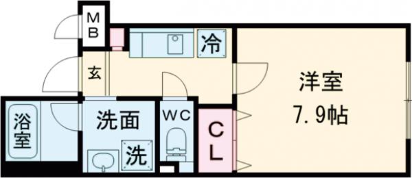 上石神井の完工年月(2025年3月)築の賃貸マンションの間取り