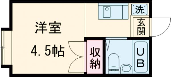 船堀の完工年月(1988年3月)築の賃貸アパートの間取り