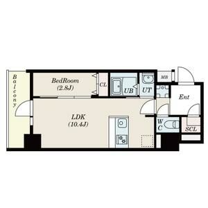 大阪難波Noahの間取り