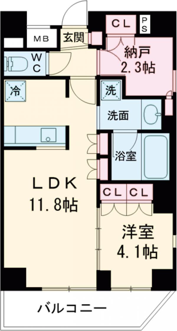 ラティエラ中野新井の間取り