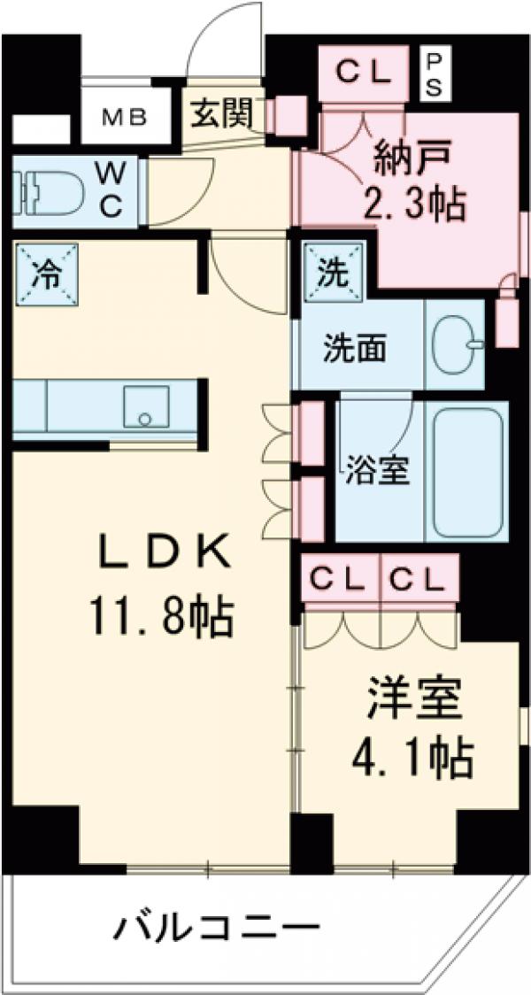 ラティエラ中野新井の間取り