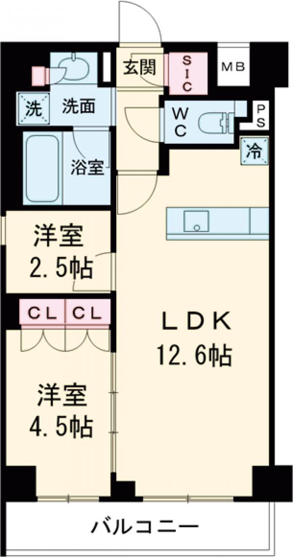 ラティエラ中野新井の間取り