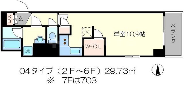 クリスタルグランツ西大路御池の間取り
