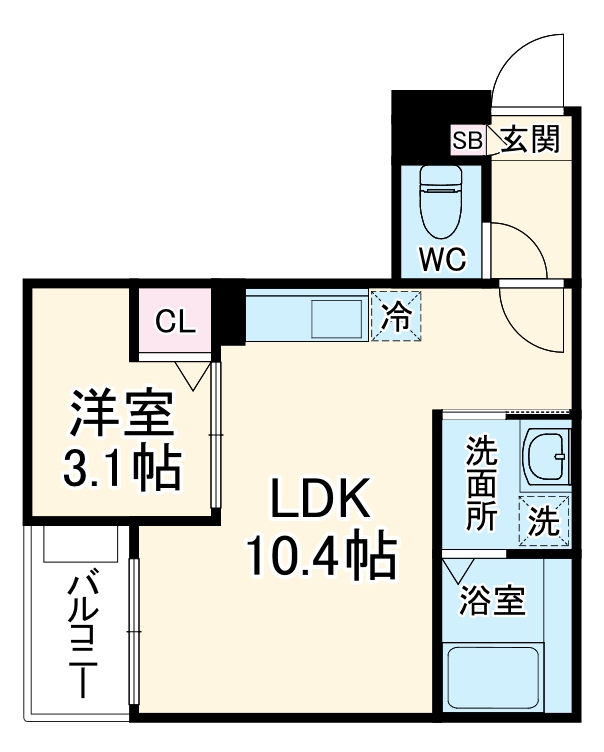 Jack shiba Ⅰの間取り