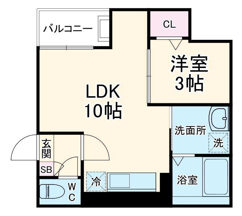 Jack shibatahondori Ⅰの間取り