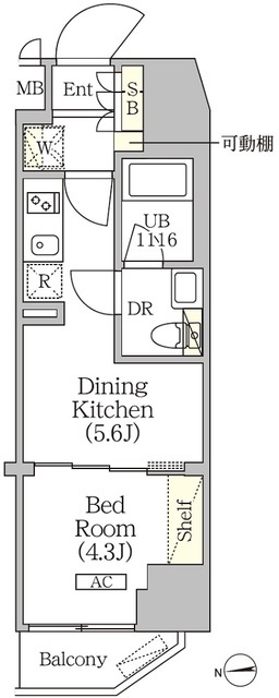 クラリティア浅草橋の間取り