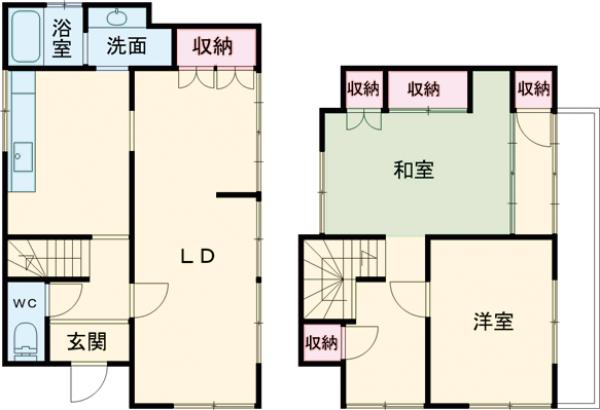 玉川学園1丁目庭付戸建の間取り
