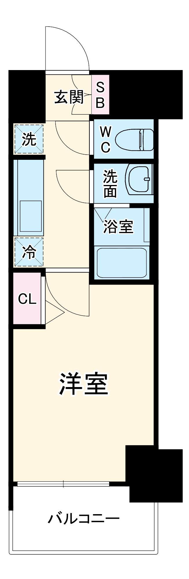 プレサンス新栄アーバンフローの間取り