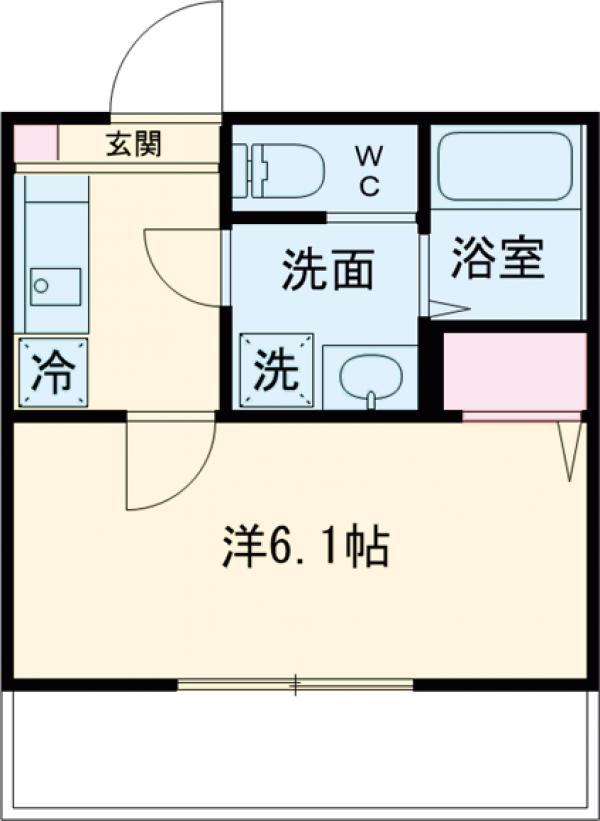 アザーレ・パッシオ新百合ヶ丘Bの間取り