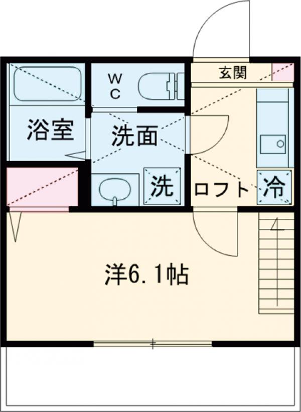 アザーレ・パッシオ新百合ヶ丘Bの間取り
