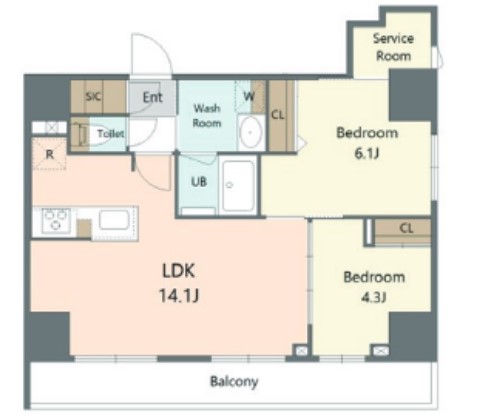 Alivis東京尾久の間取り
