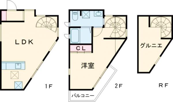 浅間町貸家の間取り