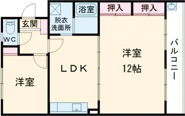 エメラルドマンション箱崎Ⅲの間取り
