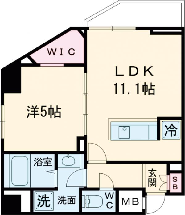 ハーモニーレジデンス神楽坂ヒルズsecondの間取り